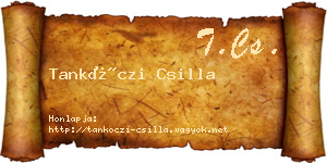 Tankóczi Csilla névjegykártya