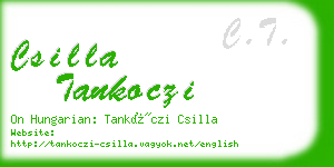 csilla tankoczi business card